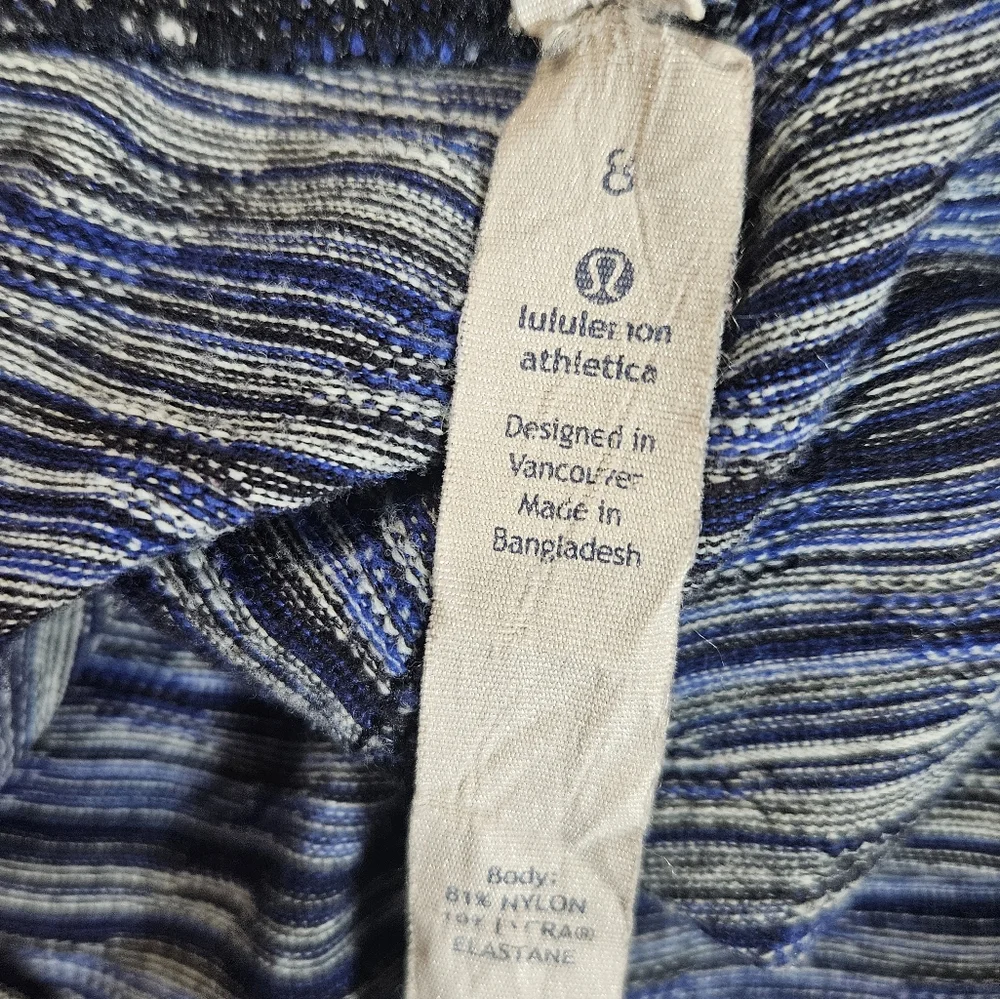 Lululemon Leggings‎ Womens 24 Blue Marbled Athletic Moisture Wicking Yoga Pants